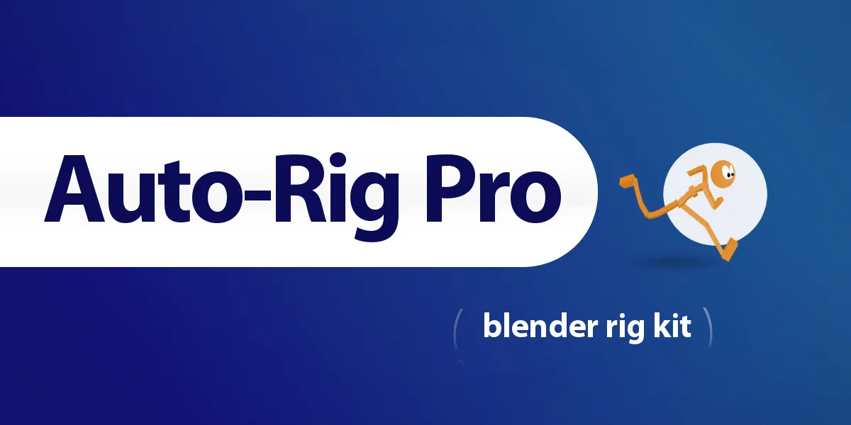 Auto-Rig Pro 판매 페이지 대표 이미지 (출처: Superhive, 제작 Artell)